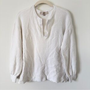 LOFT White Long Sleeve Sweater